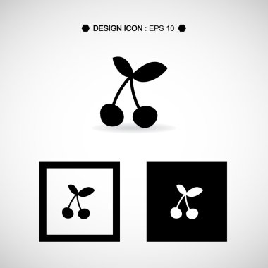 Kiraz herhangi bir kullanım için 3 vektör Eps10, büyük kutsal kişilerin resmi.