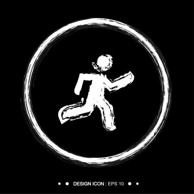 Çalışan adam simge 2 herhangi bir kullanım için harika. Vektör Eps10.