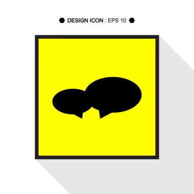 Konuşma balonları 6 vektör Eps10, büyük herhangi bir kullanım için.