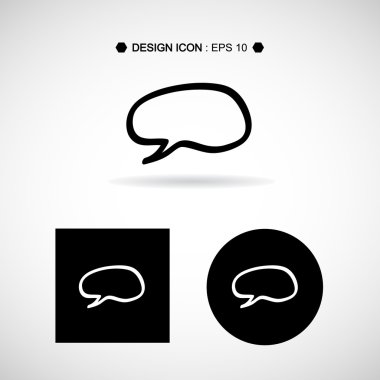 Konuşma balonları 4 vektör Eps10, büyük herhangi bir kullanım için.