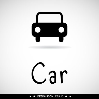 Araba simgesi 6 vektör Eps10, büyük herhangi bir kullanım için.