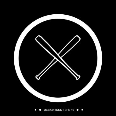 Beyzbol sopası 1 vektör Eps10, büyük herhangi bir kullanım için.