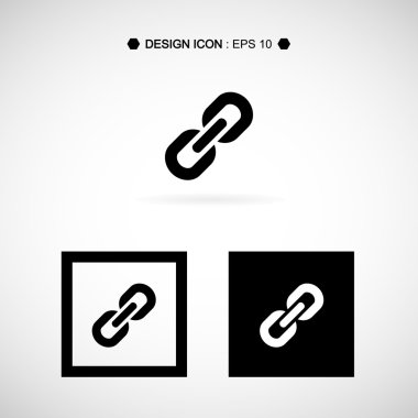 Zinciri, bağlantı simgesini 8 vektör Eps10, büyük herhangi bir kullanım için.