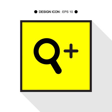 Yakınlaştır simgesini 3 herhangi bir kullanım için harika. Vektör Eps10.