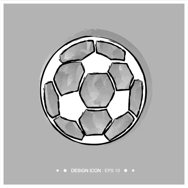 Icona calcio 3 grande per qualsiasi uso. Vettore EPS10 . — Vettoriale Stock