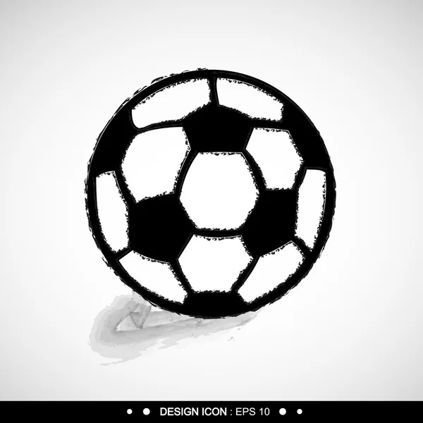 Icône de football 1 idéal pour tout usage. Vecteur EPS10 . — Image vectorielle