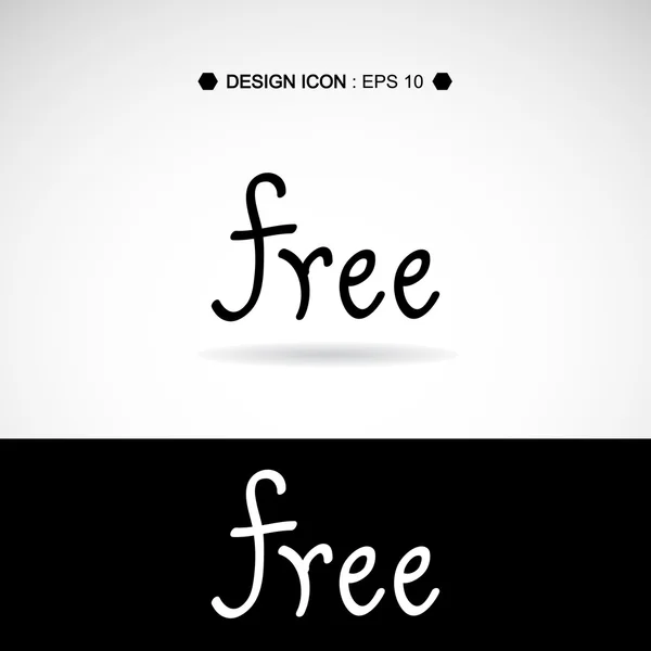 Free sign icon 4 great for any use. Вектор S10 . — стоковый вектор