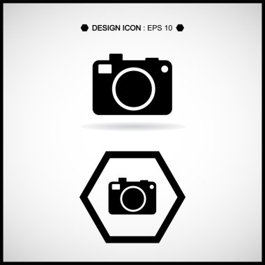 Kamera simgesi 2 herhangi bir kullanım için harika. Vektör Eps10.
