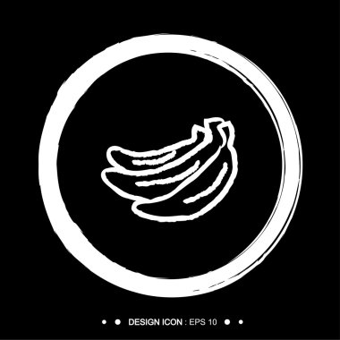 Muz simgesi 3 herhangi bir kullanım için harika. Vektör Eps10.