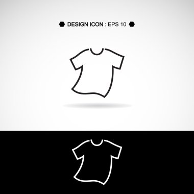 T-shirt simgesi 2 herhangi bir kullanım için harika. Vektör Eps10.