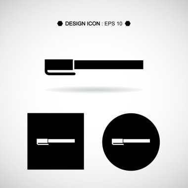 Kalem daire simgesi 3 herhangi bir kullanım için harika. Vektör Eps10.