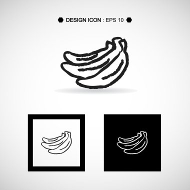 Muz simge 2 herhangi bir kullanım için harika. Vektör Eps10.