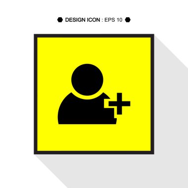 Arkadaş kişi simgesi 2 vektör Eps10, büyük herhangi bir kullanım için Ekle.