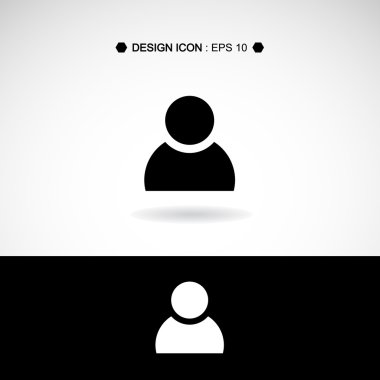 Kişi simgesi 1 vektör Eps10, büyük herhangi bir kullanım için.