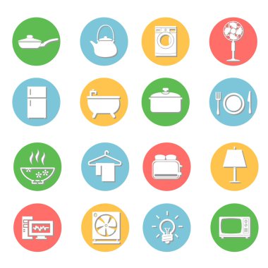 ev aletleri Icons set