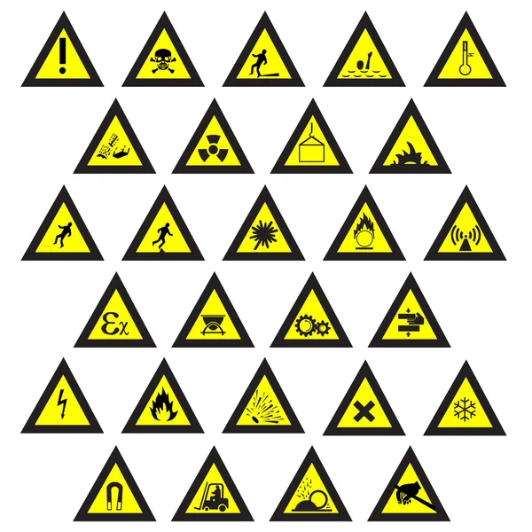 Straßenschilder aufgestellt — Stockvektor