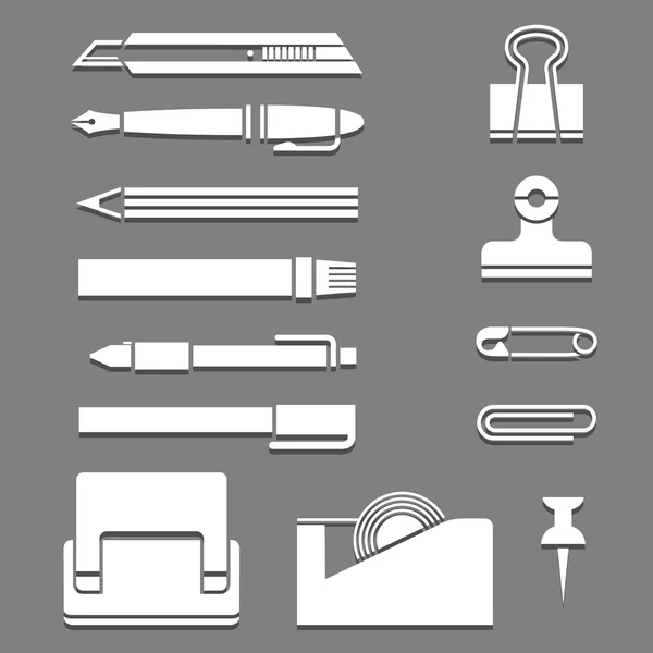 Stationery Vector Set — Stock Vector