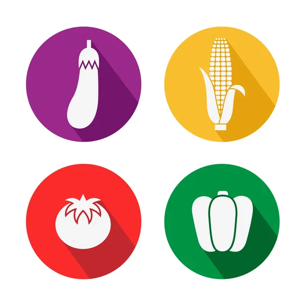Conjunto de verduras icono ideal para cualquier uso, Vector EPS10 . — Vector de stock