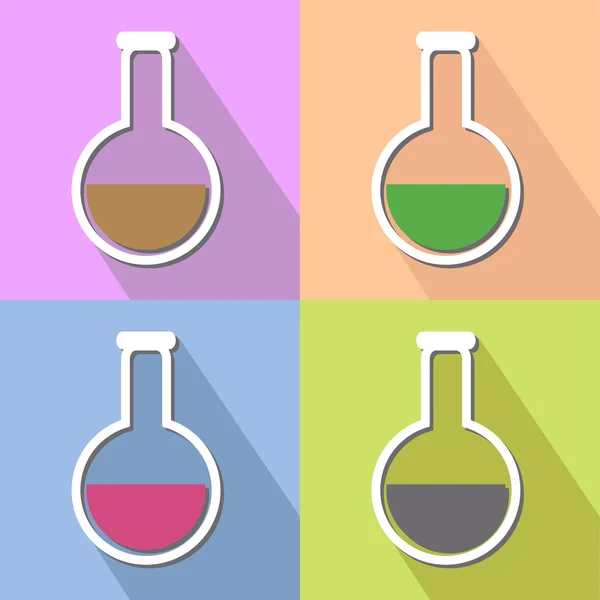 Aantal glazen buizen pictogram geweldig voor elk gebruik, Vector Eps10. — Stockvector