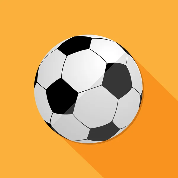 Pallone da Calcio Grande icona ideale per qualsiasi uso, vettoriale EPS10 . — Vettoriale Stock