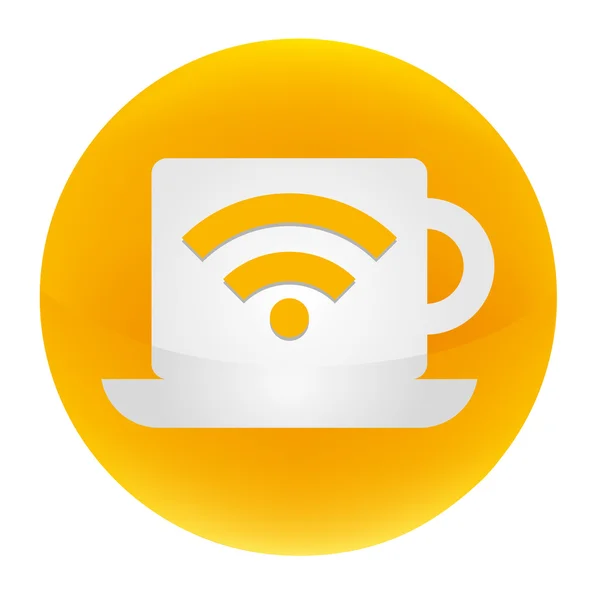 Ícone Internet café grande para qualquer uso. Vetor EPS10 . — Vetor de Stock