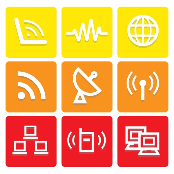 Internet and communication icons set great for any use. Vector EPS10. — Stock Vector