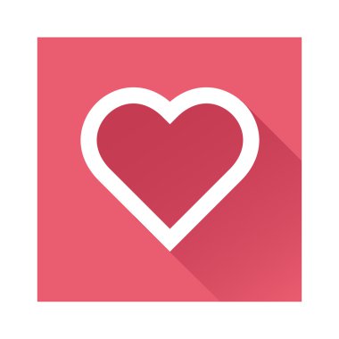 Kalp simgesi herhangi bir kullanım için harika. Vektör Eps10.