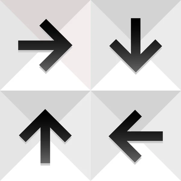 Los iconos de flecha son ideales para cualquier uso. Vector EPS10 . — Vector de stock