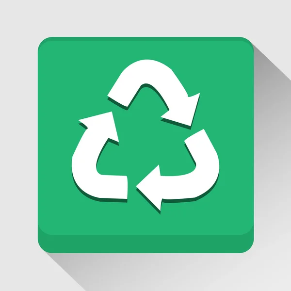 Recycle symbol icon great for any use. Vector EPS10. — Stock Vector