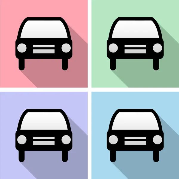 Auto pictogrammen veel voor elk gebruik. Vector Eps10. — Stockvector