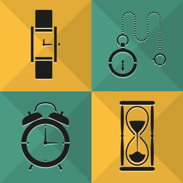 Los iconos del tiempo son ideales para cualquier uso. Vector EPS10 . — Vector de stock