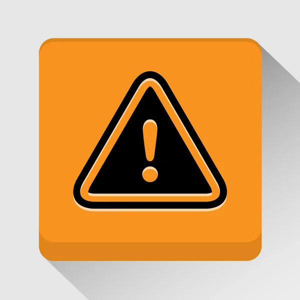 Warning sign icon great for any use. Vector EPS10. — Stock Vector