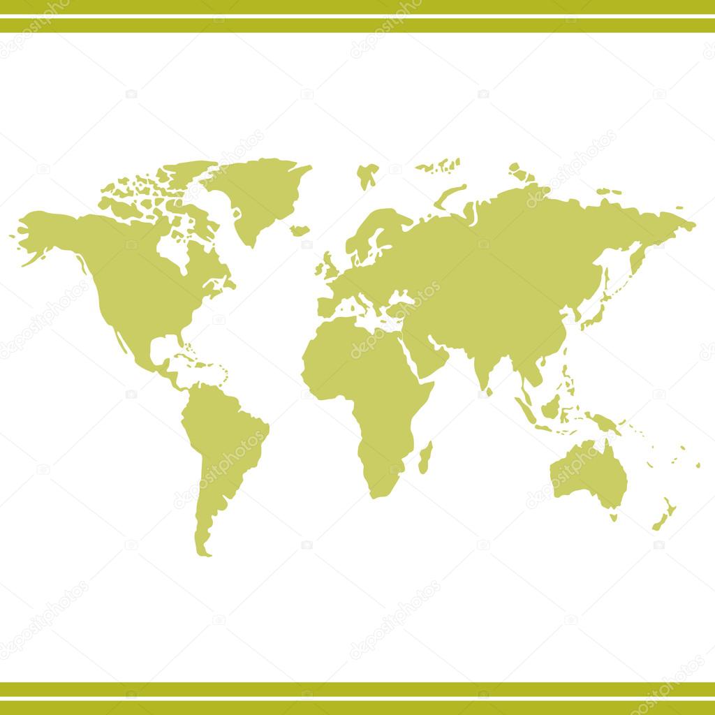 Map Landmass icon great for any use. Vector EPS10.