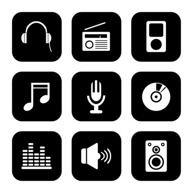 Medya Icons set herhangi bir kullanım için harika. Vektör Eps10.