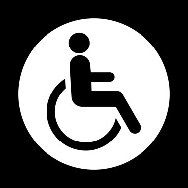 Sakat simgesi herhangi bir kullanım için harika. Vektör Eps10.