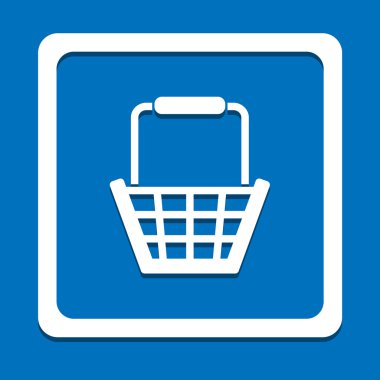 Sepeti alışveriş simgesi herhangi bir kullanım için harika. Vektör Eps10.