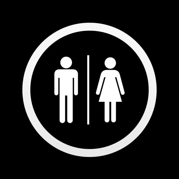 Baños Hombre y mujer icono ideal para cualquier uso. Vector EPS10 . — Archivo Imágenes Vectoriales