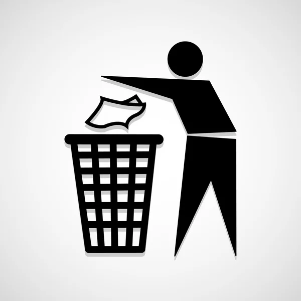 Reash bin icon great for any use. Вектор S10 . — стоковый вектор