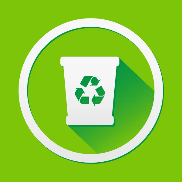 Recycle bin icon great for any use. Vector EPS10. — Stock Vector