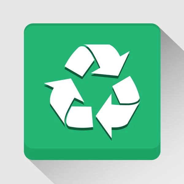 Recycle icon great for any use. Vector EPS10. — Stock Vector