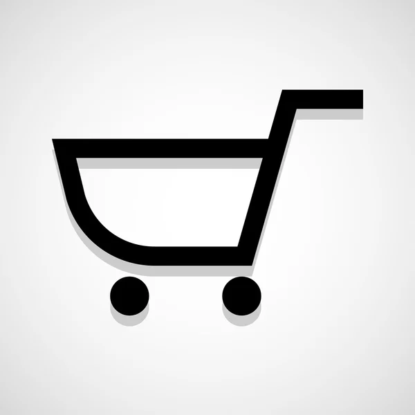 Shopping Cart icona ideale per qualsiasi uso. Vettore EPS10 . — Vettoriale Stock
