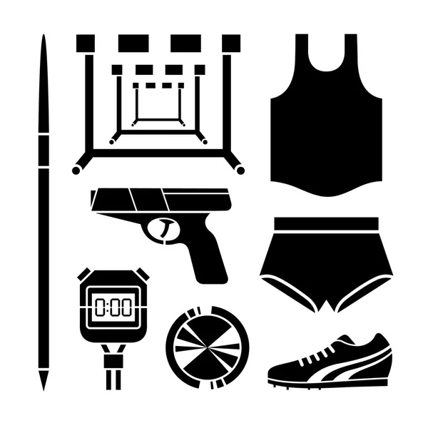 Sports icon collection icons set great for any use. Vector EPS10. — Stock Vector