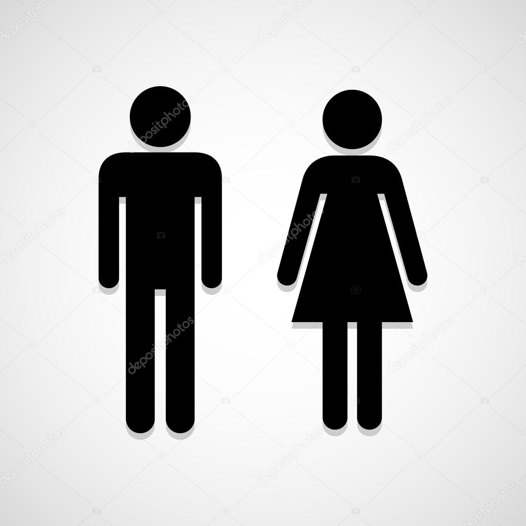 Man and Woman icon great for any use. Vector EPS10.