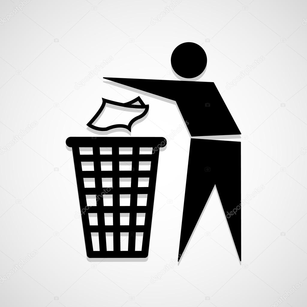 Dustbin icon top