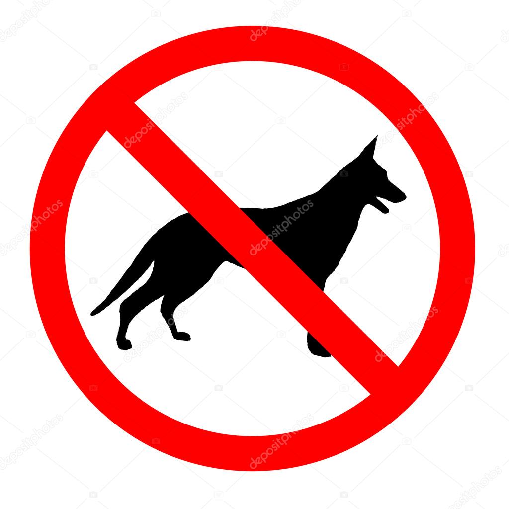 No dogs sign icon great for any use. Vector EPS10.