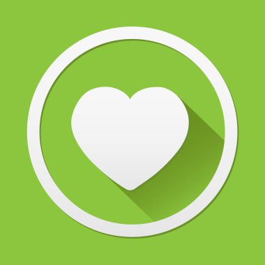 Kalp simgesi herhangi bir kullanım için harika. Vektör Eps10.