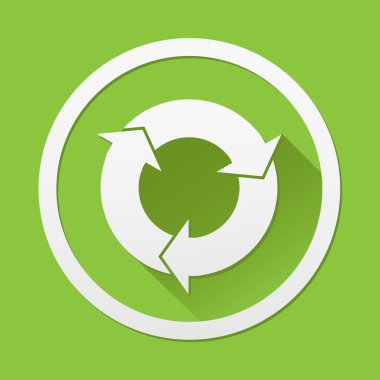 Ok yenileme simgesi herhangi bir kullanım için harika. Vektör Eps10.