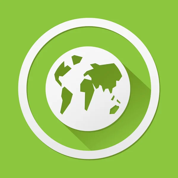 Wereld Eco pictogram geweldig voor elk gebruik. Vector Eps10. — Stockvector