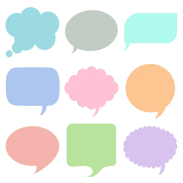 Bolhas para ícones de fala definir grande para qualquer uso. Vetor EPS10 . —  Vetores de Stock