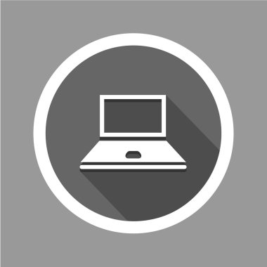 Bilgisayar dizüstü bilgisayar simgesini herhangi bir kullanım için harika. Vektör Eps10.